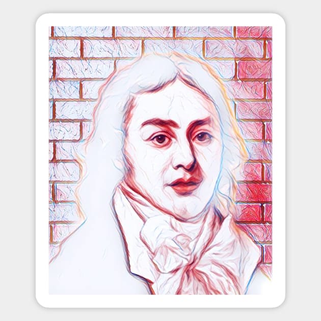 Samuel Taylor Coleridge Portrait | Samuel Taylor Coleridge Artwork | line art 4 Magnet by JustLit
